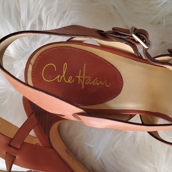 Cole haan brown open toe leather sandals Size 9B - Picture 5 of 16